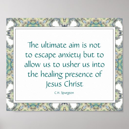 Poster Citations de dépression inspirationnelle chrétienn (Devant)