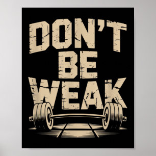 Poster Citations De Gym Drôle Être Plus Fort Ne Pas Être