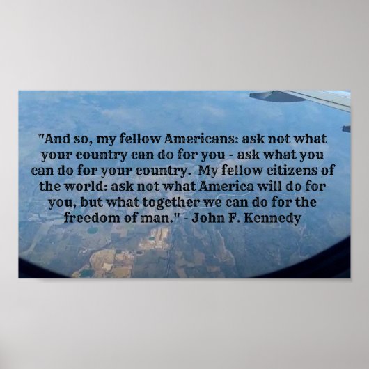 Poster Citations de JFK (Devant)