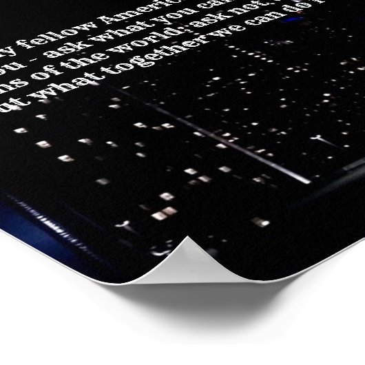 Poster Citations de JFK (Coin)