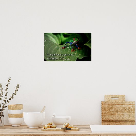 Poster Citations de la Bible chrétienne cool (Cuisine)