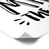 Poster Citations de la vie amusante Lettres à la main Pos (Coin)