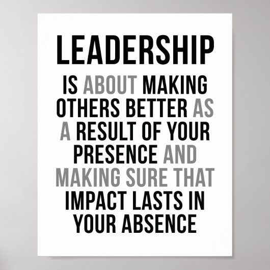 Poster Citations de leadership (Devant)
