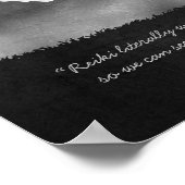 Poster Citations de l'instructeur de médiation B&W Reiki  (Coin)