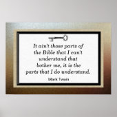 Poster Citations de Mark Twain (Devant)