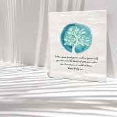 Poster Citations de méditation YOGA Elégant Aquarelle Arb