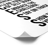 Poster Citations de motivation de succès (Coin)