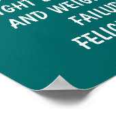 Poster Citations de perte de poids (Coin)