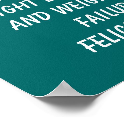 Poster Citations de perte de poids (Coin)