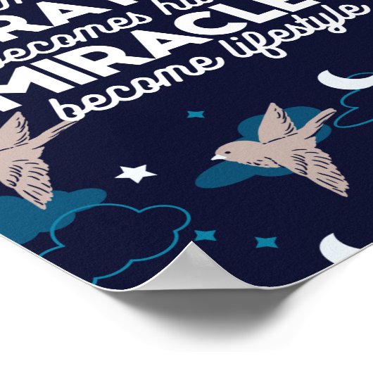 Poster Citations de prière et de miracles (Coin)