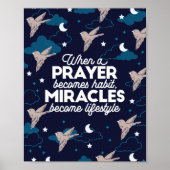 Poster Citations de prière et de miracles (Devant)