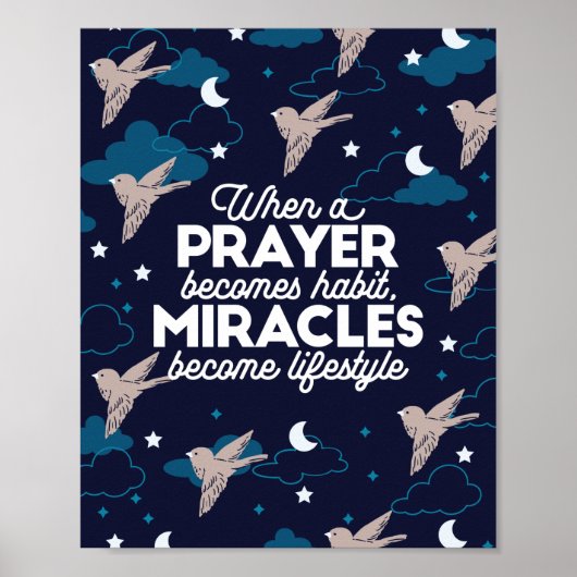 Poster Citations de prière et de miracles (Devant)