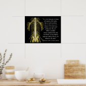 Poster Citations de santé chiropratique Hippocrate (Cuisine)