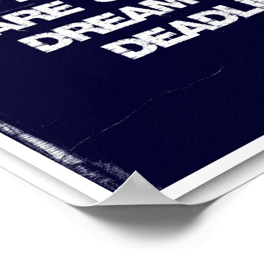 Poster Citations de softball Collage bleu 5-8 (Coin)