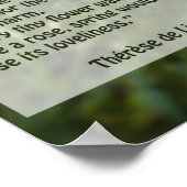 Poster Citations de St Therese (Coin)