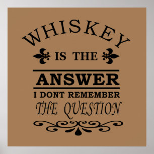 Poster citations de whiskey