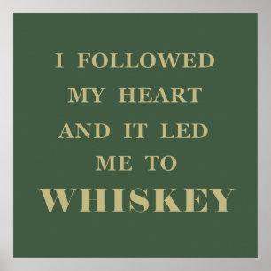 Poster Citations de whisky drôles citations de boisson