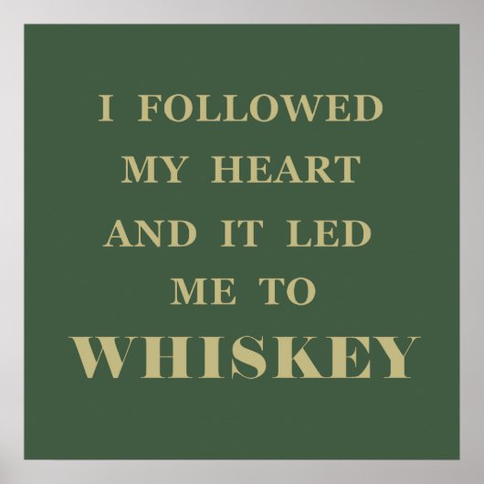 Poster Citations de whisky drôles citations de boisson (Devant)
