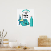 Poster Citations de yoga d'oiseaux (Cuisine)
