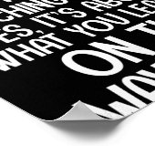 Poster Citations de yoga Le yoga n'est pas une question d (Coin)