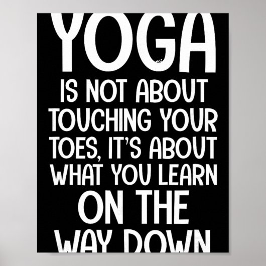 Poster Citations de yoga Le yoga n'est pas une question d (Devant)