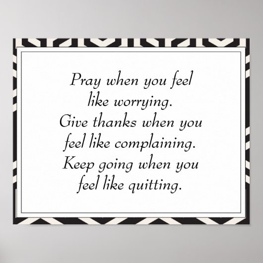 Poster Citations d'encouragement à la vie inspirationnell (Devant)