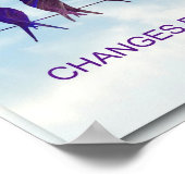 Poster Citations d'exercice avec oiseaux et collage du ci (Coin)