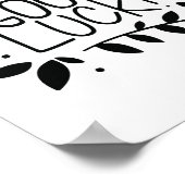 Poster Citations D'Impression De Bonne Chance, Imprimante (Coin)