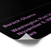 Poster Citations d'Obama (Coin)