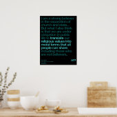 Poster Citations d'Obama (Cuisine)