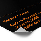 Poster Citations d'Obama (Coin)