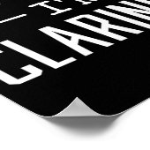 Poster citations drôles de clarinette (Coin)