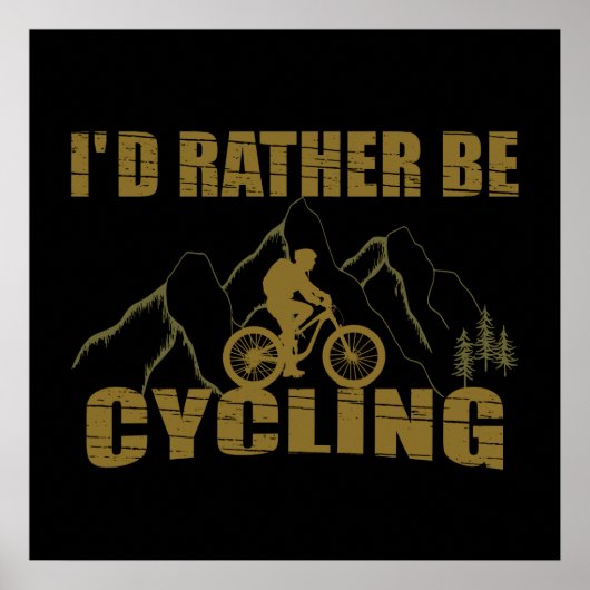 Poster Citations drôles de cyclisme (Devant)