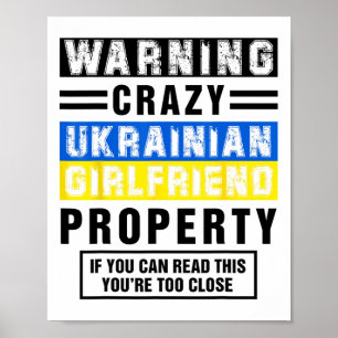 Poster Citations drôles de petite amie ukrainienne dicton