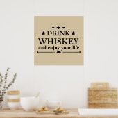 Poster Citations drôles de whisky, citations de boisson a (Cuisine)
