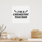 Poster Citations drôles sur le professeur de chimie (Cuisine)