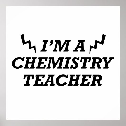 Poster Citations drôles sur le professeur de chimie (Devant)