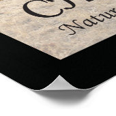 Poster Citations et déclarations de chiropratique Nature (Coin)