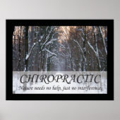 Poster Citations et déclarations de chiropratique Nature (Devant)