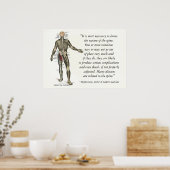 Poster Citations et déclarations de santé chiropratique (Cuisine)