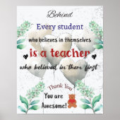 Poster Citations Extraordinaires pour les enseignants (Devant)