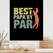 Poster Citations grand-père | Best Papa By Par Golf (Cuisine)