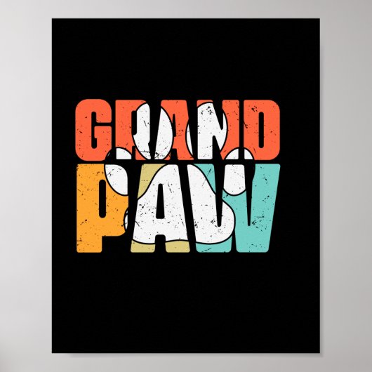 Poster Citations grand-père | Chien de grand format (Devant)