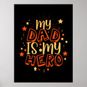 Poster Citations grand-père | Mon Père Est Mon Héros (Devant)