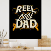 Poster Citations grand-père | Papa Cool de pêche (Cuisine)