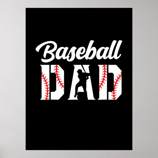 Poster Citations grand-père | Papa du baseball (Devant)