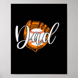 Poster Citations grand-père Papa du baseball