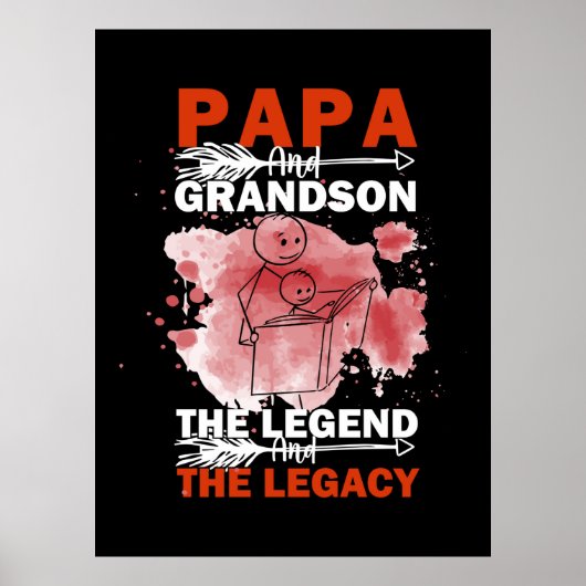 Poster Citations grand-père | Papa Et Grandson (Devant)