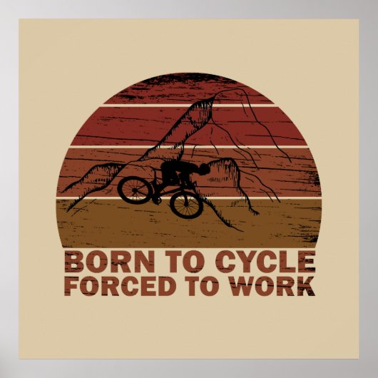 Poster citations inspirantes de cyclisme (Devant)