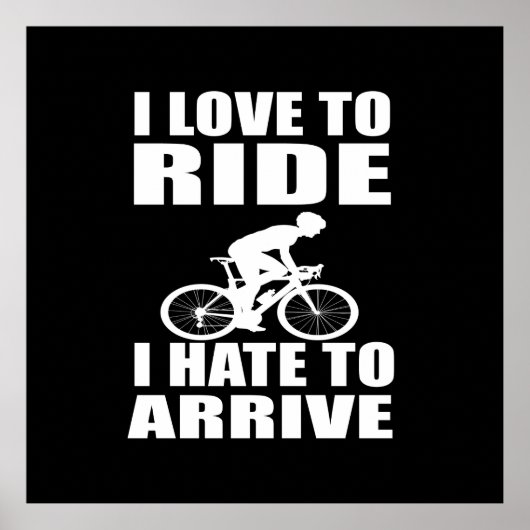 Poster citations inspirantes de cyclisme (Devant)